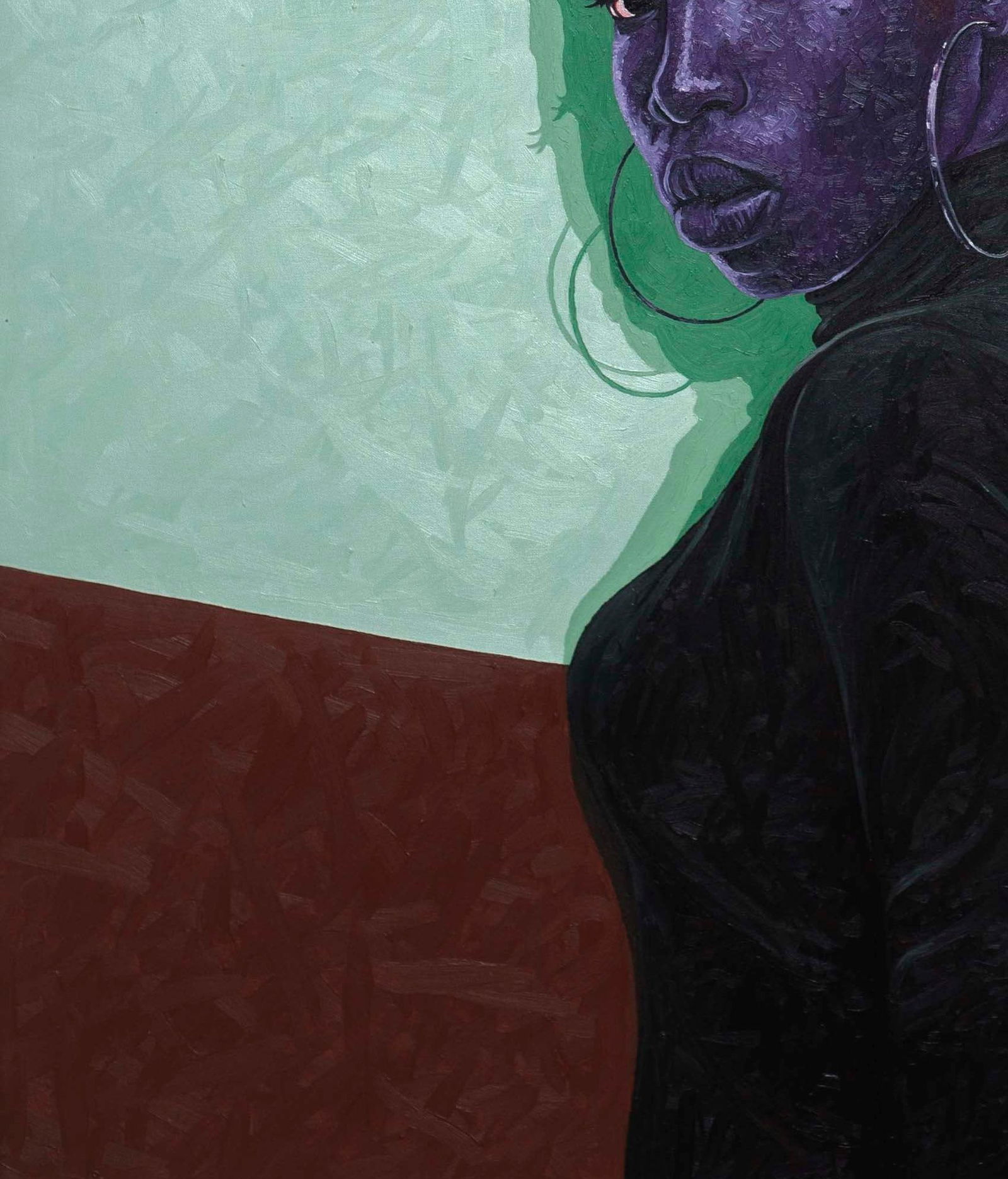 Lawrence Amoo, Window To The Soul - 21st Century, Contemporary, Figurative, Women, Modern, Rose, - 2