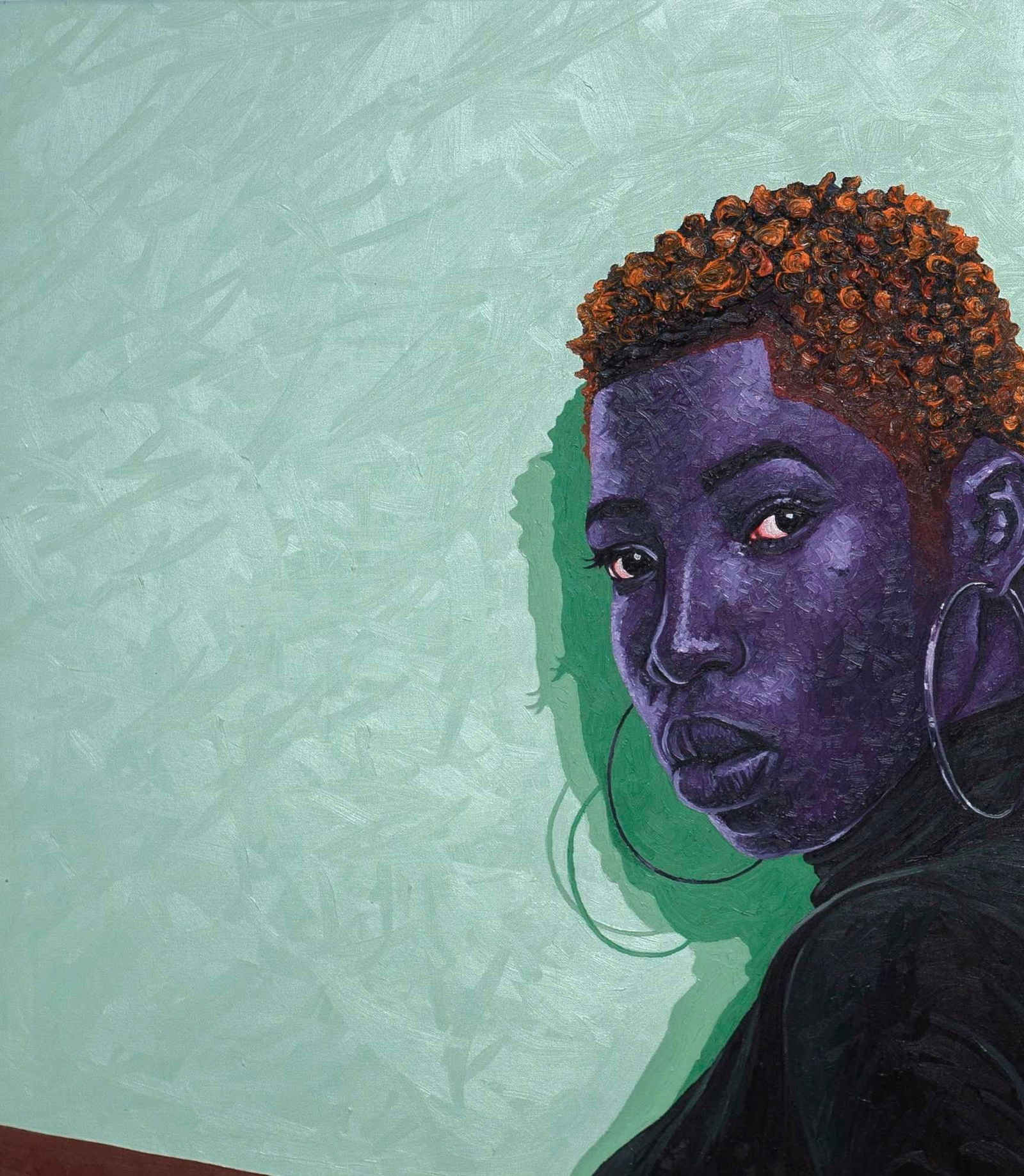 Lawrence Amoo, Window To The Soul - 21st Century, Contemporary, Figurative, Women, Modern, Rose, - 6