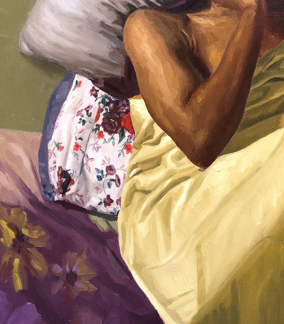 Simon Obeka, A Life Unraveled 2 - 21st Century, Contemporary, Figurative Portrait, Women, Oil, 2024 - 7