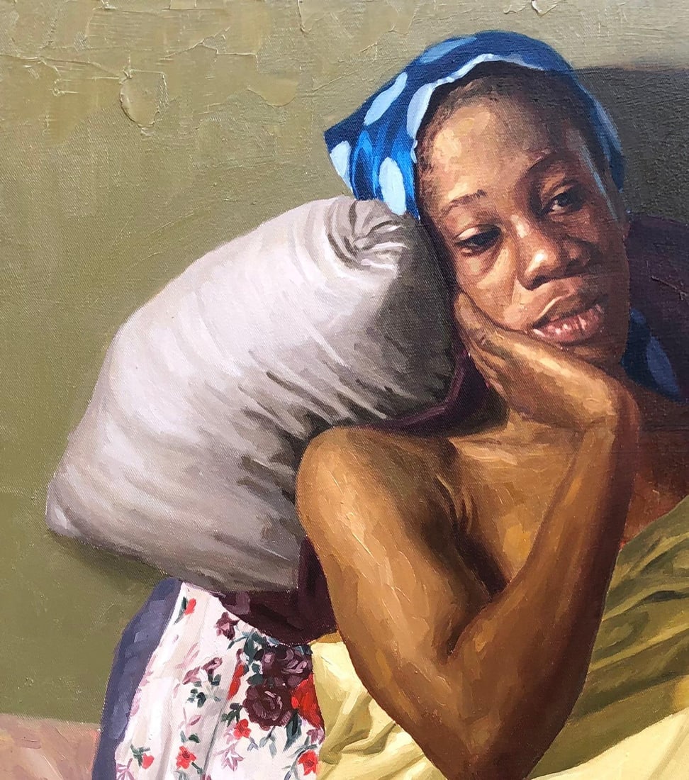 Simon Obeka, A Life Unraveled 2 - 21st Century, Contemporary, Figurative Portrait, Women, Oil, 2024 - 5