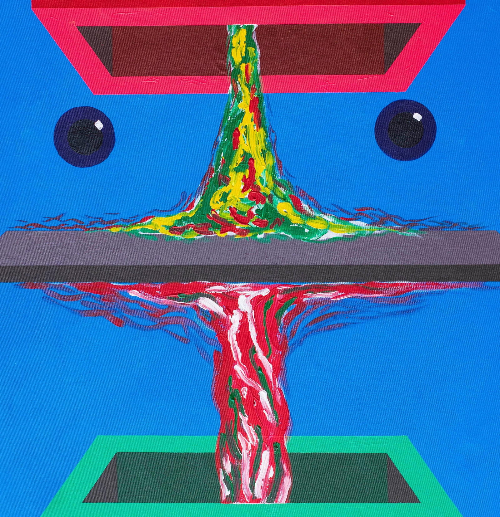 Chinedu Chidebe, Mediator - 21st Century, Contemporary, Geometric Abstract, Interior, Acrylic Art, - 8