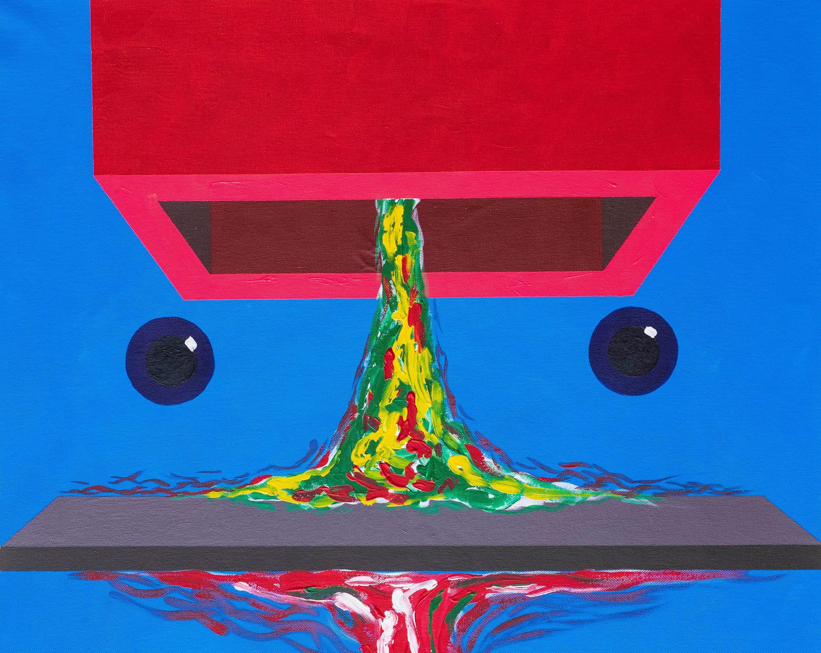 Chinedu Chidebe, Mediator - 21st Century, Contemporary, Geometric Abstract, Interior, Acrylic Art, - 2