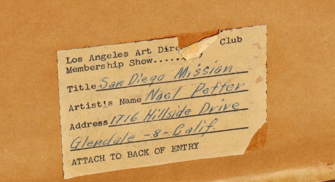 NOEL PETTER Vintage S/N Etching San Diego Mission de Alcala 1/17 Exhibited - 7