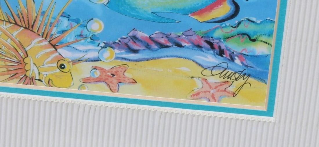 ANNE ORMSBY Tropical Fish Lithograph Plate Signed/Framed - 6