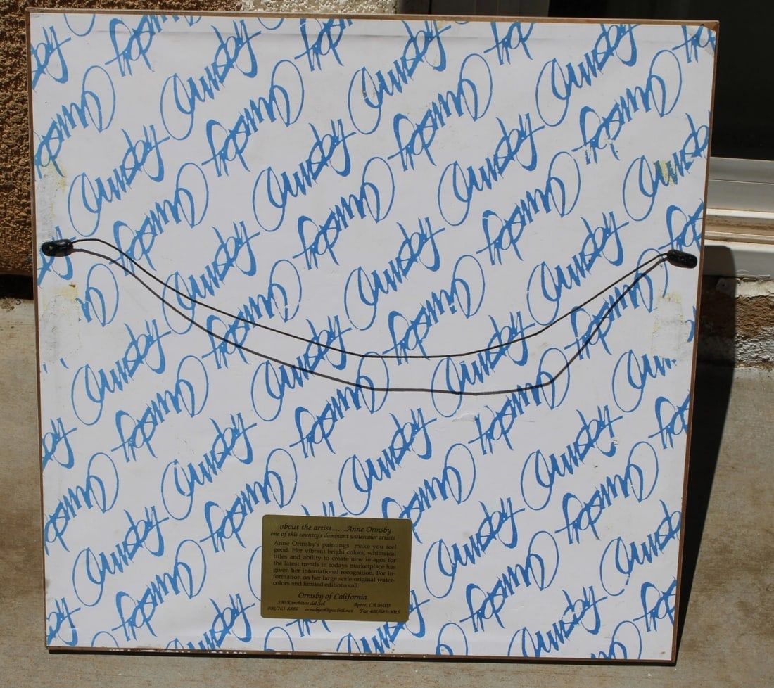 ANNE ORMSBY Tropical Fish Lithograph Plate Signed/Framed - 7