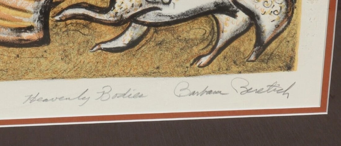 BARBARA BERETICH California Modernist S/N Color Lithograph Heavenly Bodies 43/50 - 5