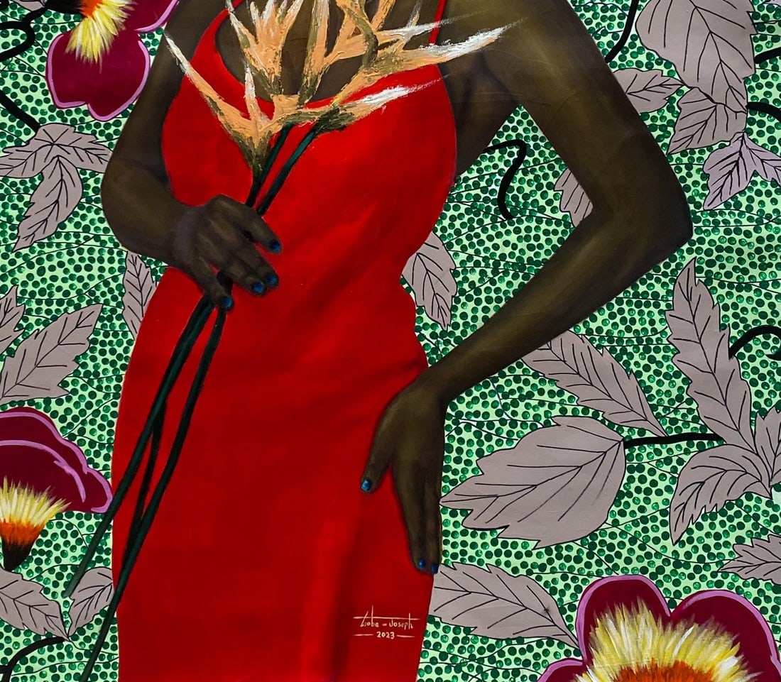 Gobe Joseph, Blossoms of Strength 3 -21st Century, Contemporary, Figurative Painting, Women, 2023 - 3