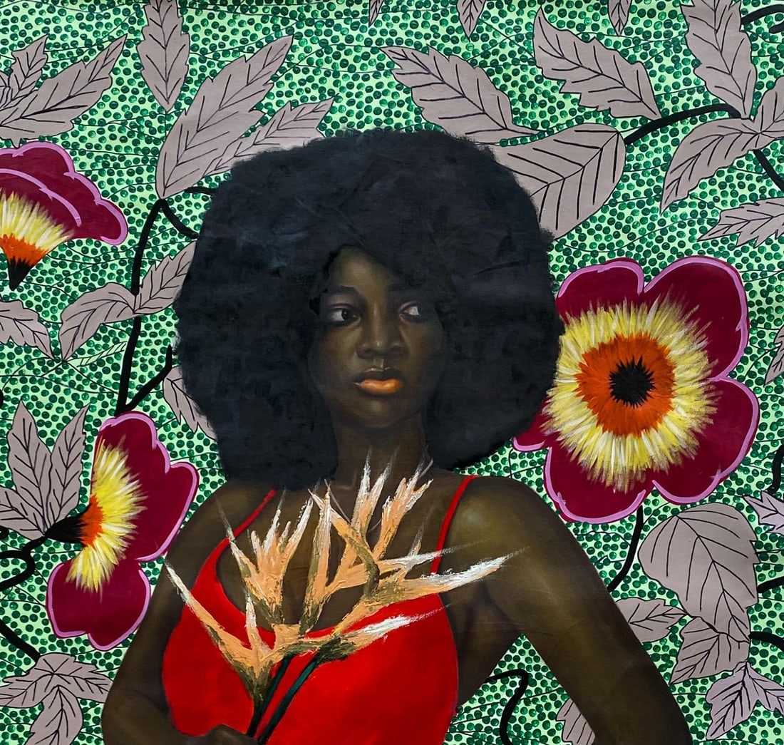 Gobe Joseph, Blossoms of Strength 3 -21st Century, Contemporary, Figurative Painting, Women, 2023 - 6