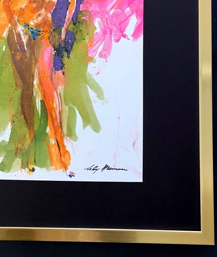 LEROY NEIMAN + SIGNED PRINT FRAMED + CARNAVAL IN RIO + VINTAGE 1981 - 3