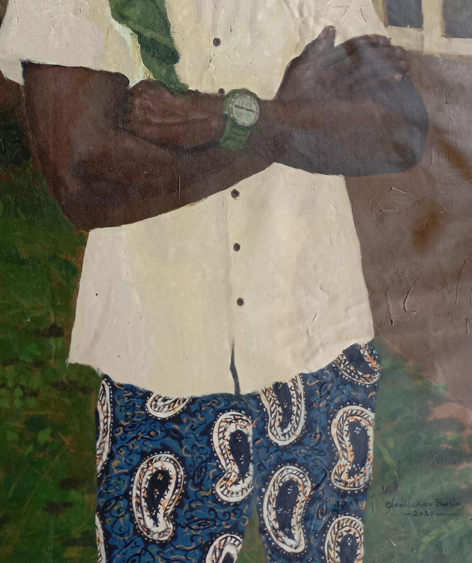 Olamilekan Bello, Ogo Enyi (Water in the Hole) - 21st Century, Contemporary, Figurative, Landscape, - 3
