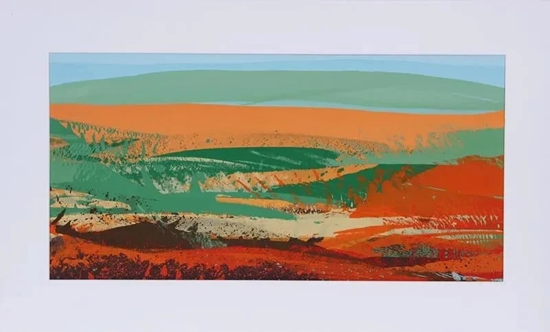 JOSEPH GRIPPI Monotype Screenprint AUTUMN Pencil Signed - 2
