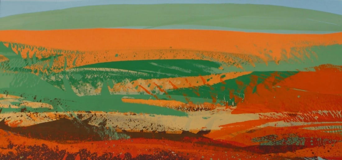 JOSEPH GRIPPI Monotype Screenprint AUTUMN Pencil Signed - 4