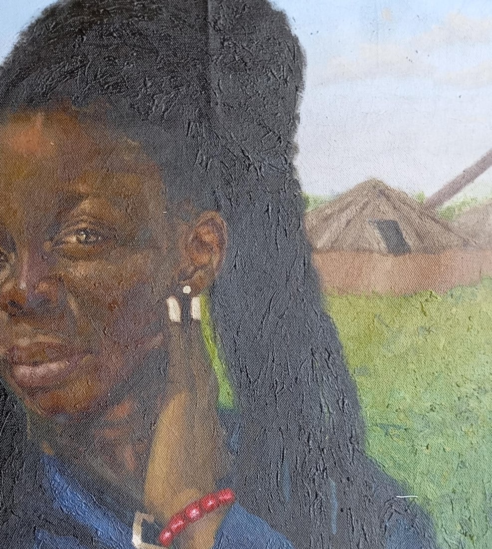 Olamilekan Bello, Fehintola (Water in the Hole) -21st Century, Contemporary, Figurative, Landscape, - 6