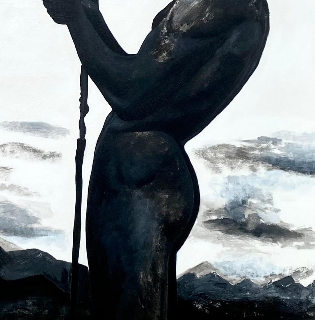 Samson Toba, Relentless - 21st Century, Contemporary, Figurative Portrait, Horse, Cowboy, Man, 2024 - 9