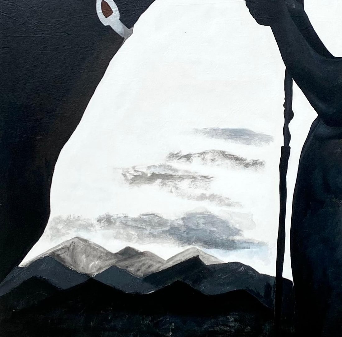 Samson Toba, Relentless - 21st Century, Contemporary, Figurative Portrait, Horse, Cowboy, Man, 2024 - 2