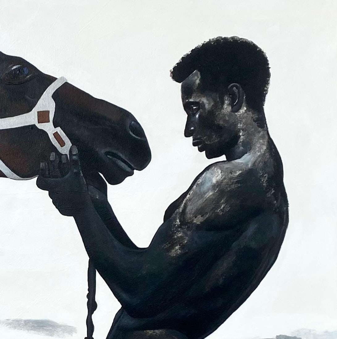 Samson Toba, Relentless - 21st Century, Contemporary, Figurative Portrait, Horse, Cowboy, Man, 2024 - 7