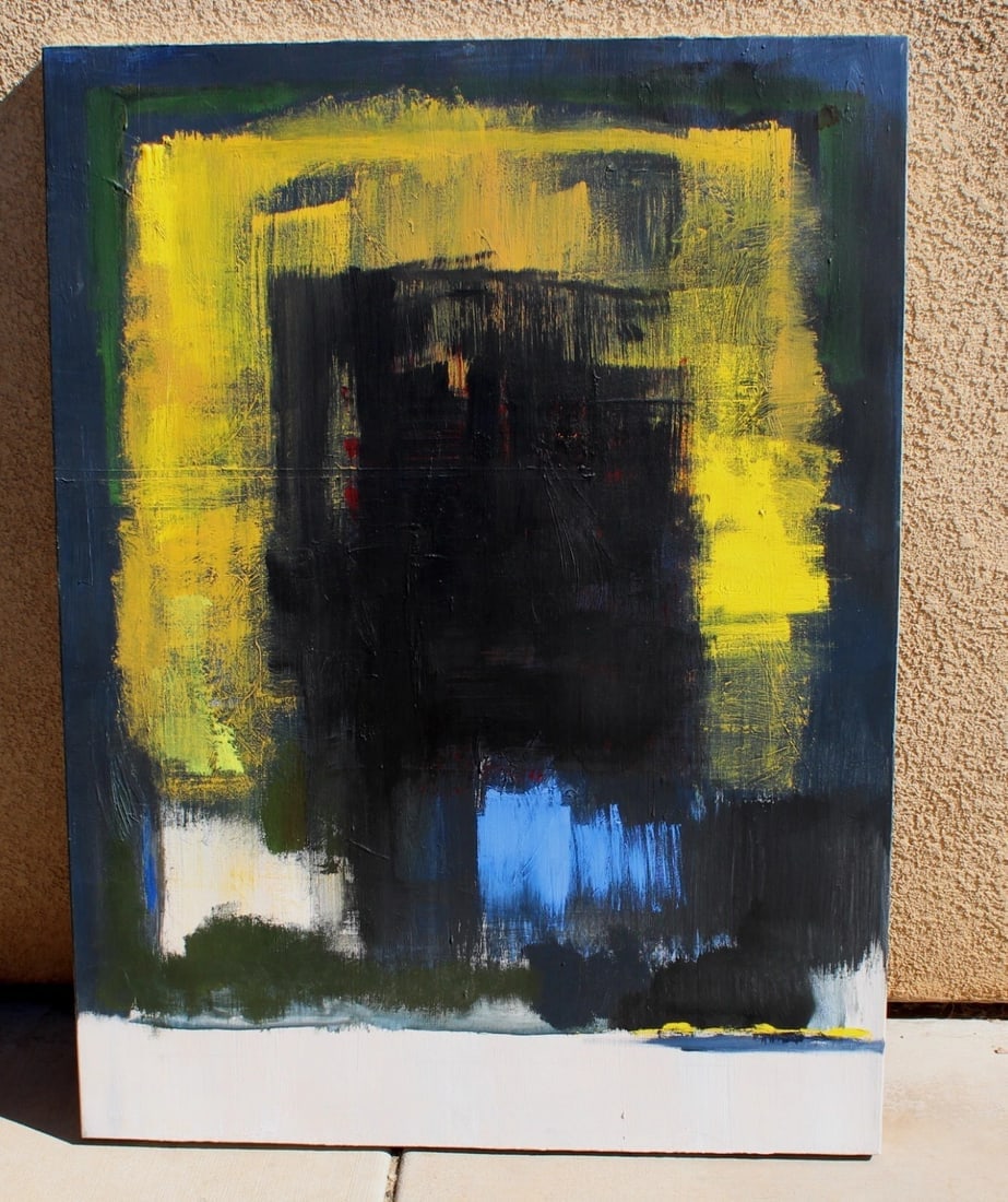 NANCY CATON New York Modernist Abstract Yellow Brick Road 48" x 36" was $2000.00 - 2