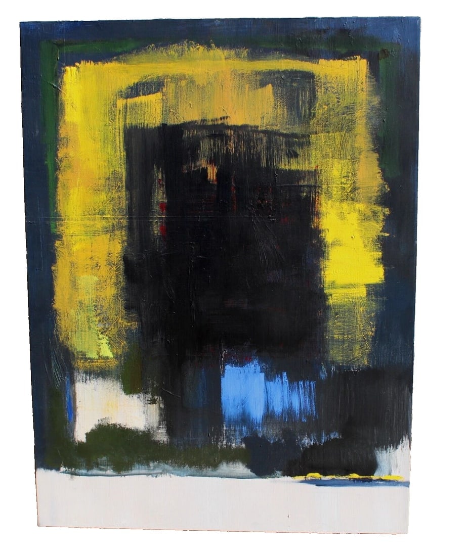 NANCY CATON New York Modernist Abstract Yellow Brick Road 48" x 36" was $2000.00 - 3