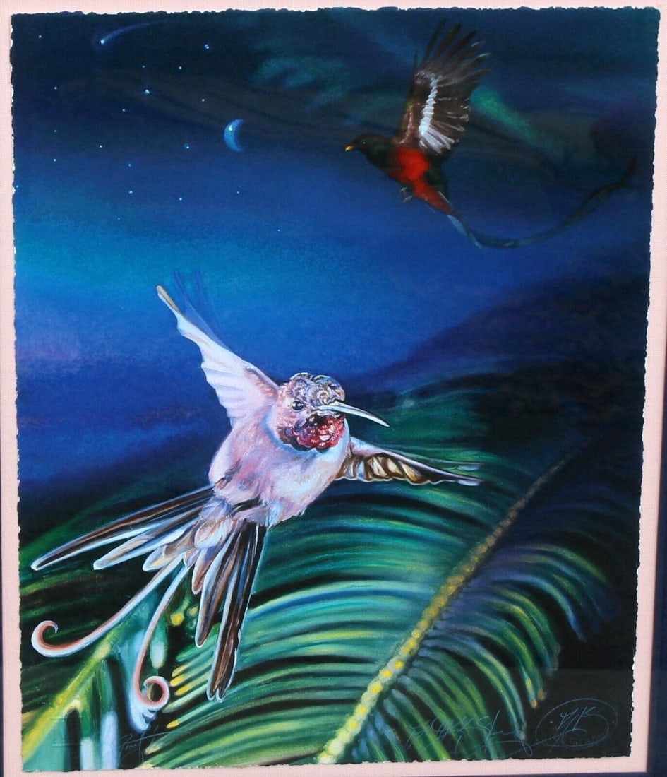 BRETT LIVINGSTONE STRONG Bird of Paradise Artist's Proof Serigraph - 3