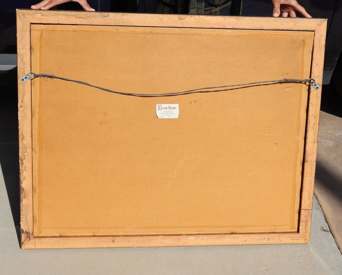 Celeste Peters Floral Still Life Original Acrylic and Gold Leaf on Paper - 7