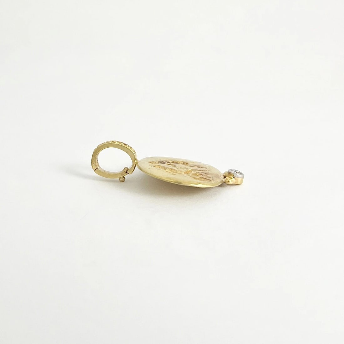 Vintage Roman Soldier Diamond Necklace Pendant 18K Yellow Gold, 5.74 Grams - 6