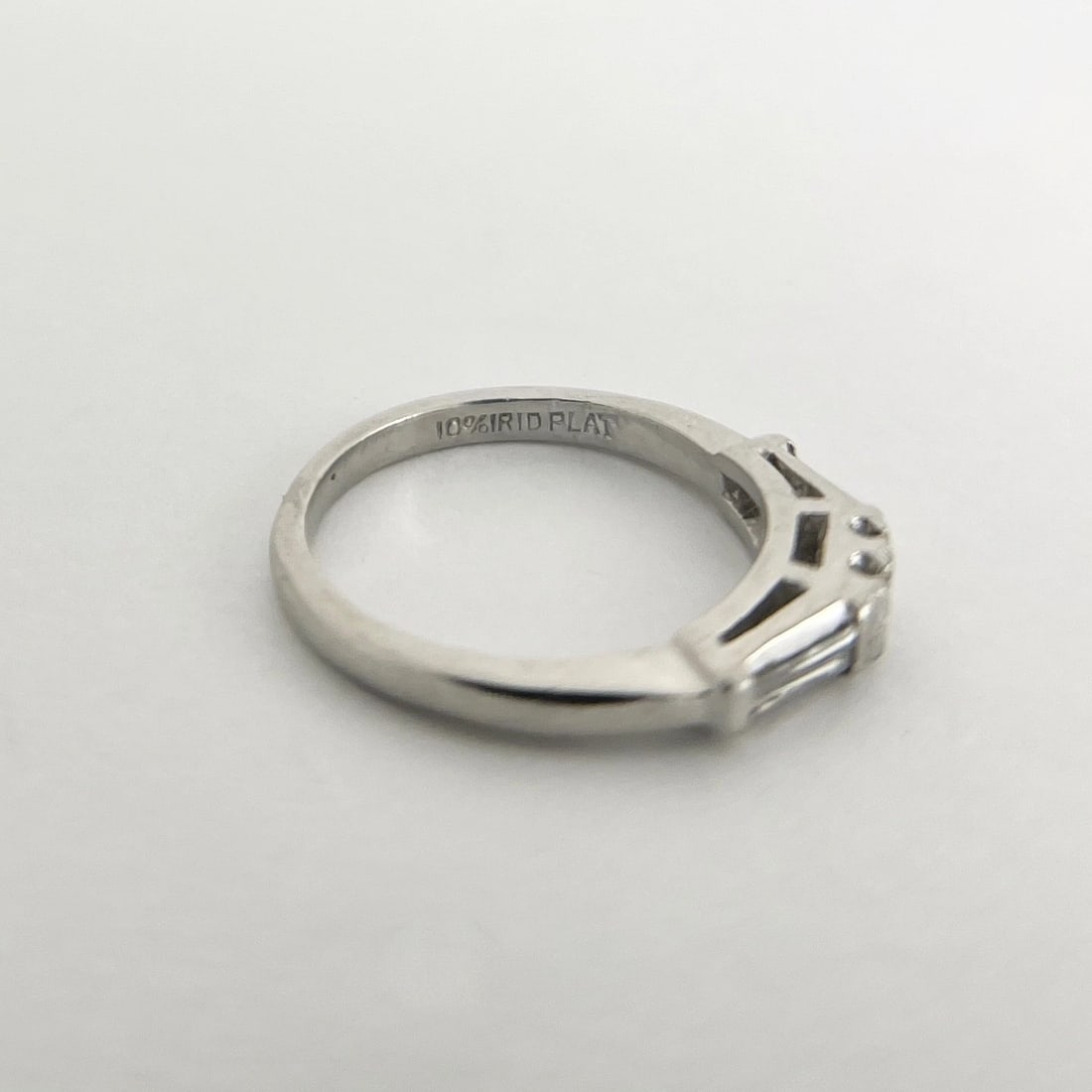 Vintage 1940's 2-Stone Diamond Engagement Ring Platinum, .18 CTW, 3.33 Grams - 7