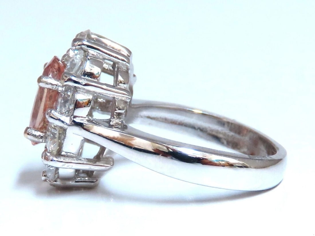 GIA Certified 2.05ct Natural Padparadscha Pink Sapphire Diamond Ring 12028** - 2