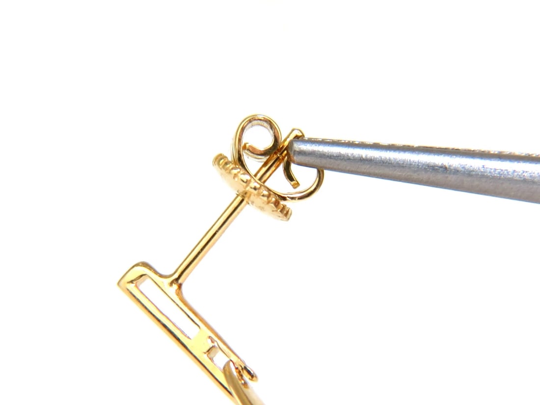 .40CT NATURAL DIAMONDS DANGLE EARRINGS 14KT GOLD MIRROR FINISH** - 5