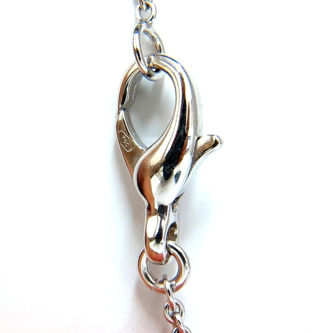 1.00ct. DIAMONDS DANGLING CIRCLE WITHIN CIRCLE BY YARD NECKLACE 18KT+** - 4