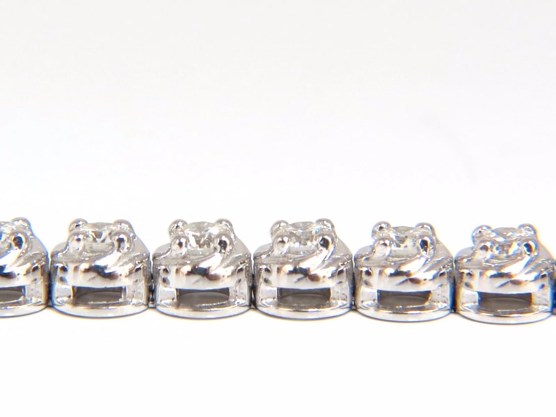 3.50ct natural diamonds tennis bracelet 14kt 7 inch** - 2