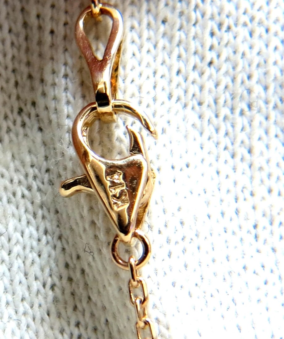 1.64ct diamonds open heart necklace 14kt g/vs** - 2