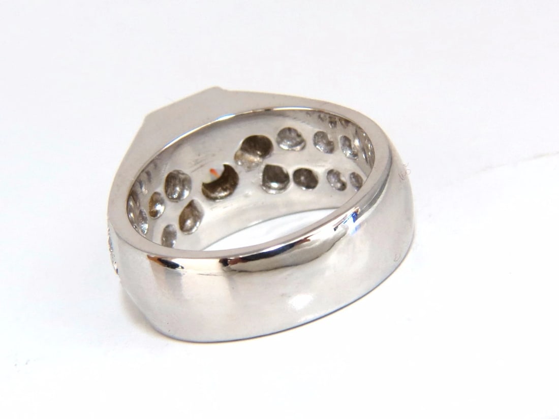 GIA Certified 2.29ct natural diamonds mens ring 18kt Hexagon Deck - 4