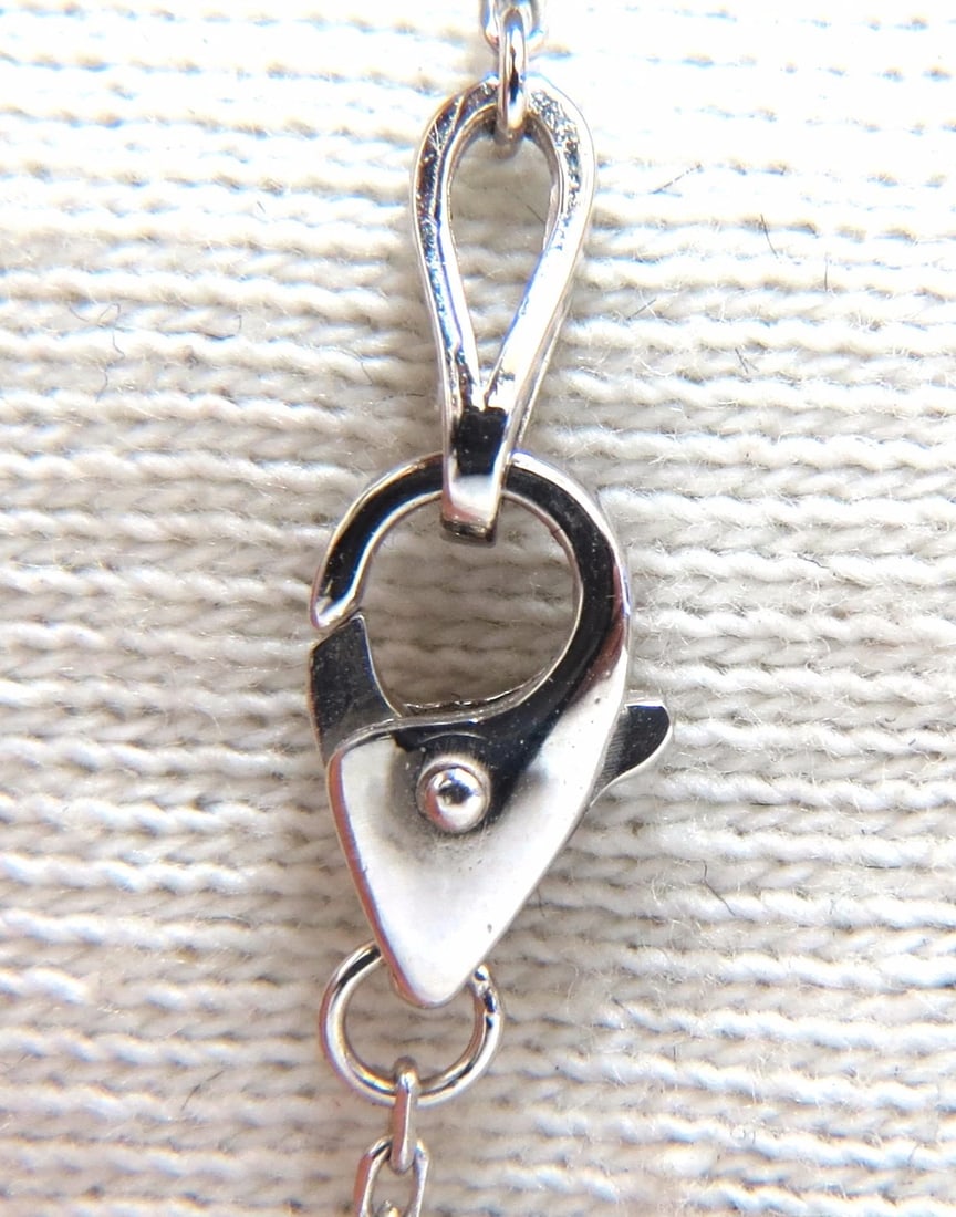 .50ct diamonds station yard necklace 14kt 16 inch** - 3