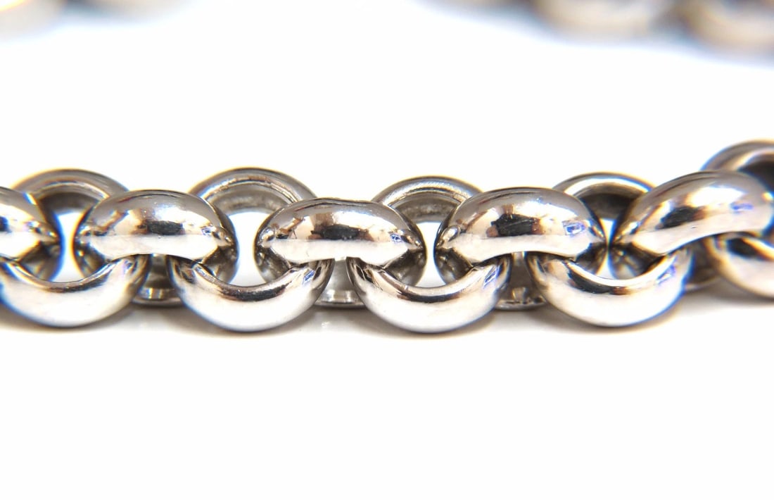 88 Gram 18kt 1.00ct diamonds Venetian Link Circles necklace** - 2