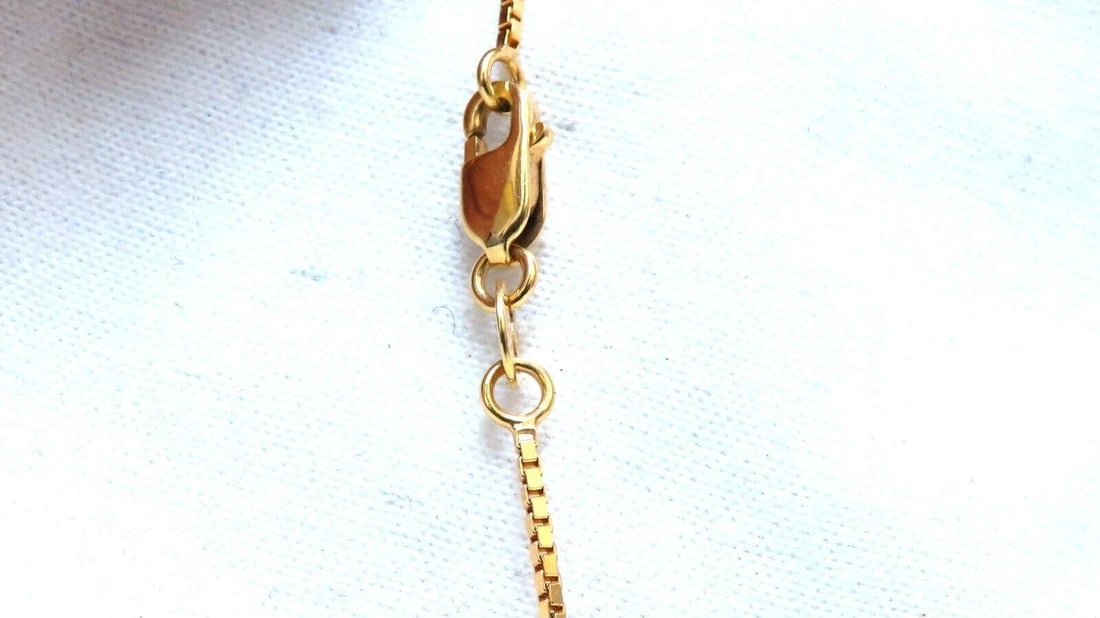 2.15ct round cz twin necklace 14kt 11894** - 2