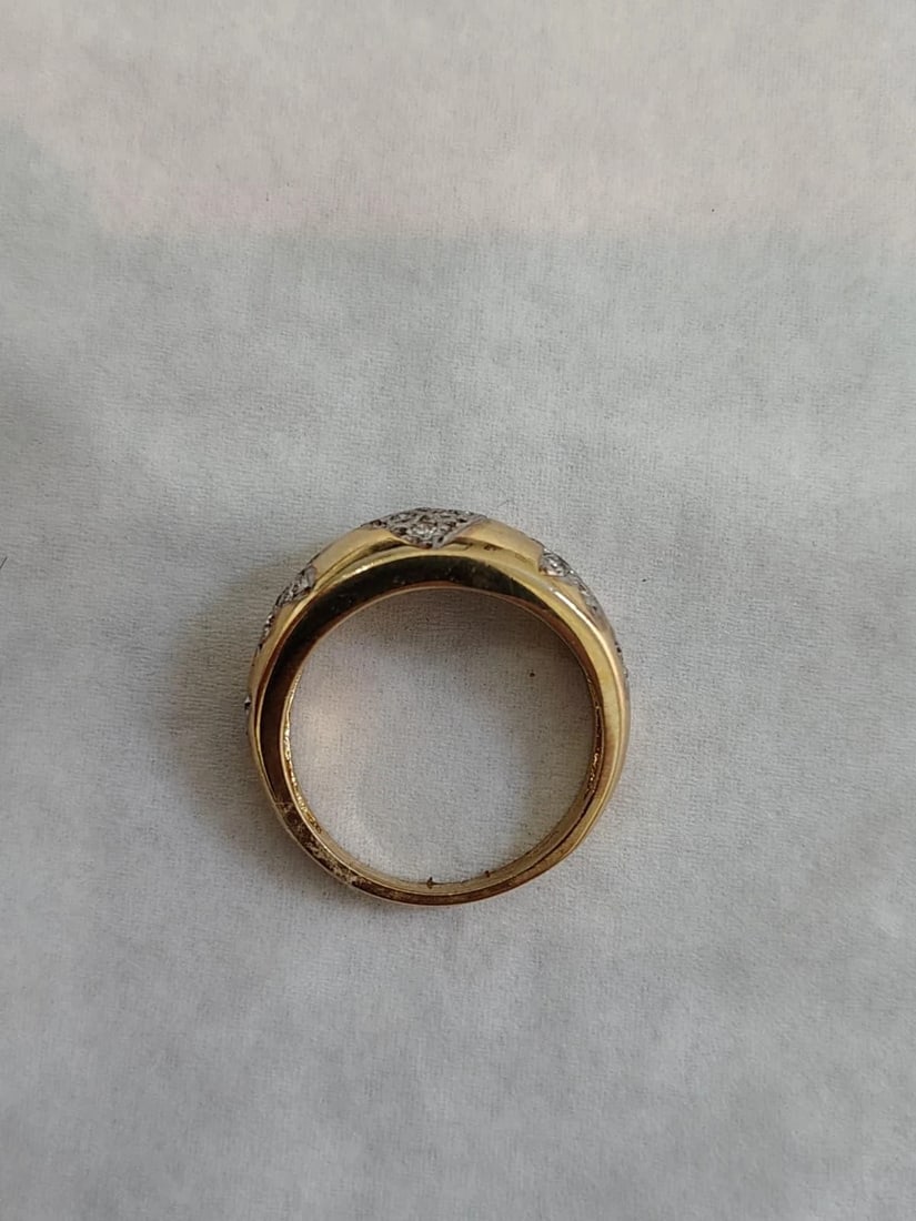 .60ct Diamond Pave Heart and Star Ring 14 Karat Handset 41557** - 3