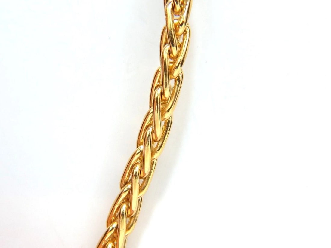 .75CT ROUND BRILLIANT DIAMONDS DANGLING BOLO TIE FORM NECKLACE 18KT G/VS 10216** - 4