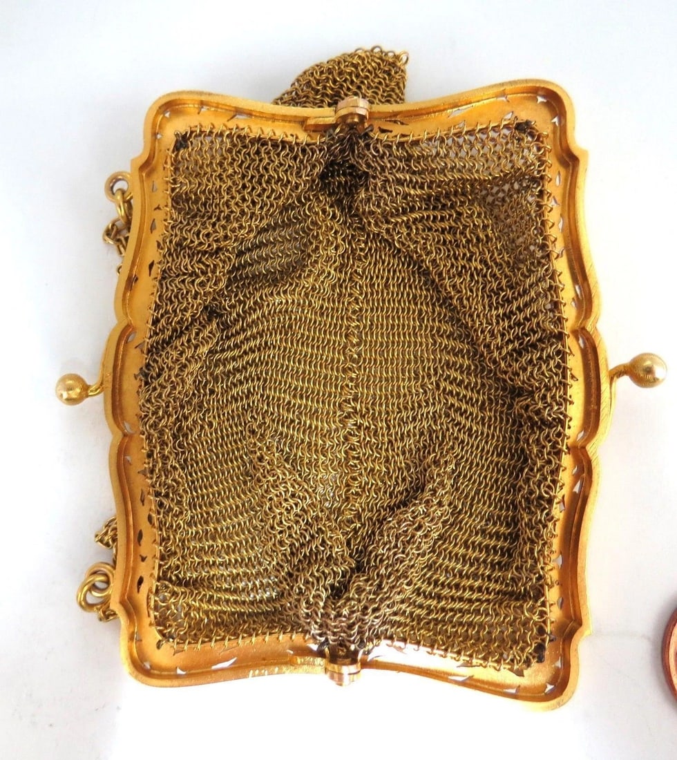 14kt Gold Mesh Purse Vintage Prime** - 3