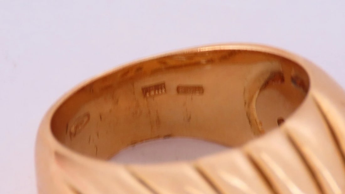 1ct natural diamonds high rise square cluster bead set ring 18kt 12232** - 5