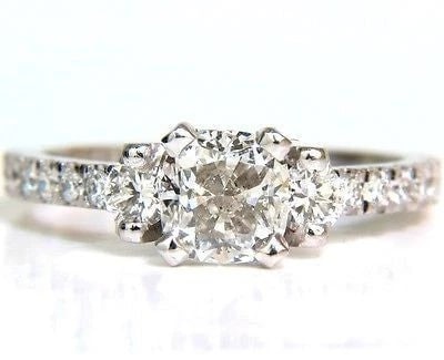 GIA Certified 1.01ct natural diamond ring platinum 10014**: Title: GIA Certified 1.01ct natural diamond ring platinum 10014** Description: New with packaging PRODUCT DESCRIPTION GIA Certified: 1.01ct. Cushion Cut Brilliant diamond ring Report: 2145777278 I-col
