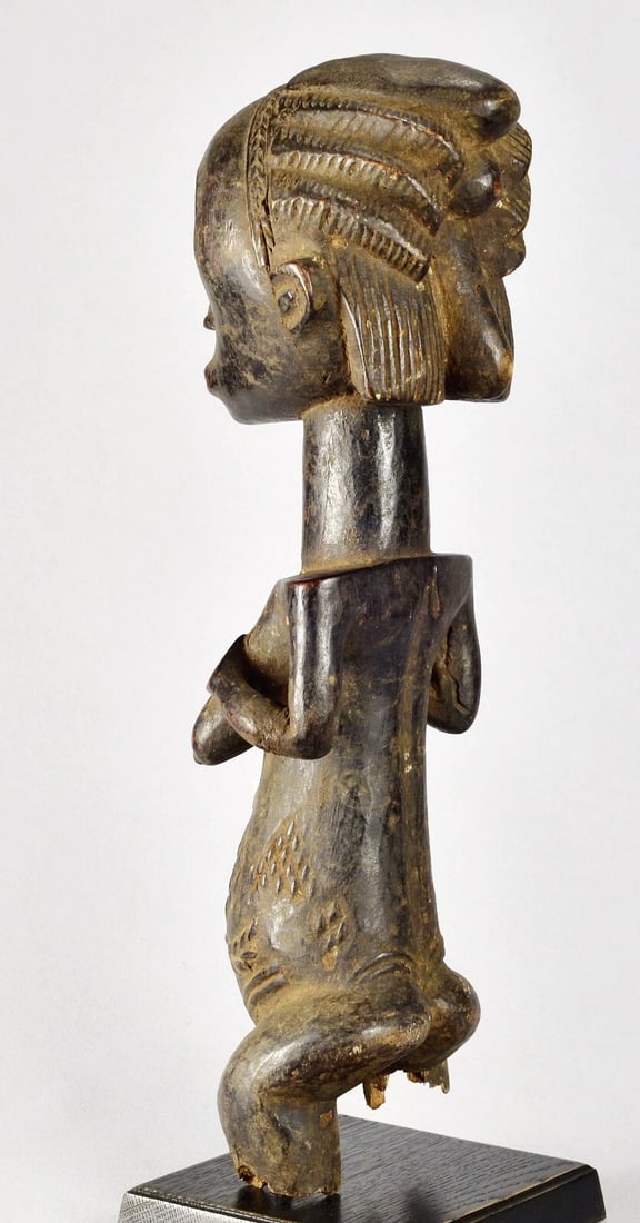 Superb LUBA Large 18" female figure statue sculpture Congo African Tribal 1619 - 4