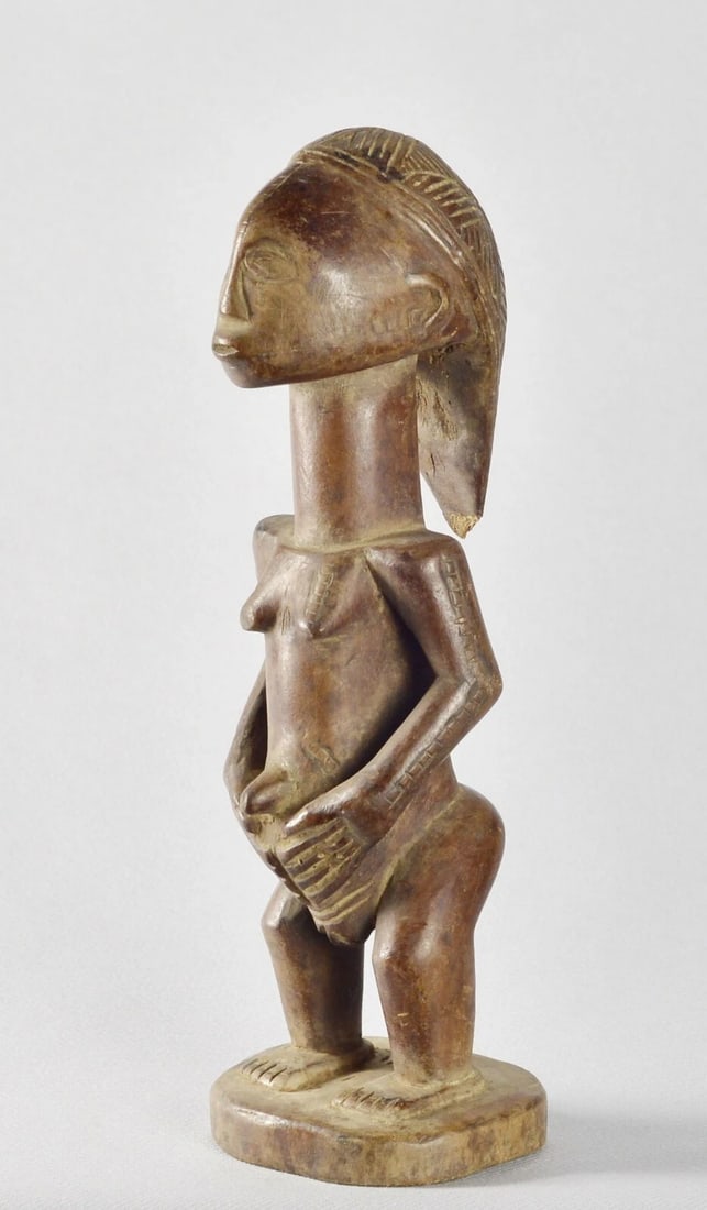 Cute TABWA ancestor figure statue Congo Drc African sculpture Tribal Art 1563 - 7