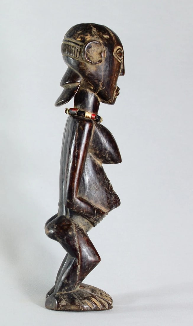 Powerful LUBA female figure statue sculpture Congo African Tribal Art 1649 - 12