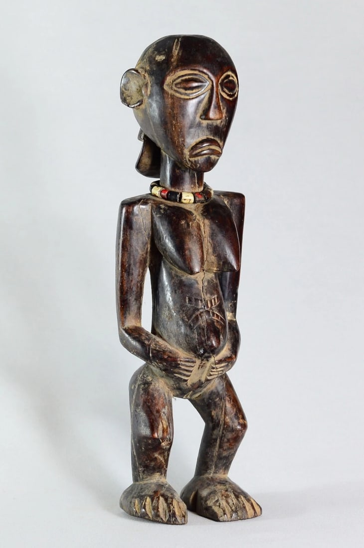 Powerful LUBA female figure statue sculpture Congo African Tribal Art 1649 - 13