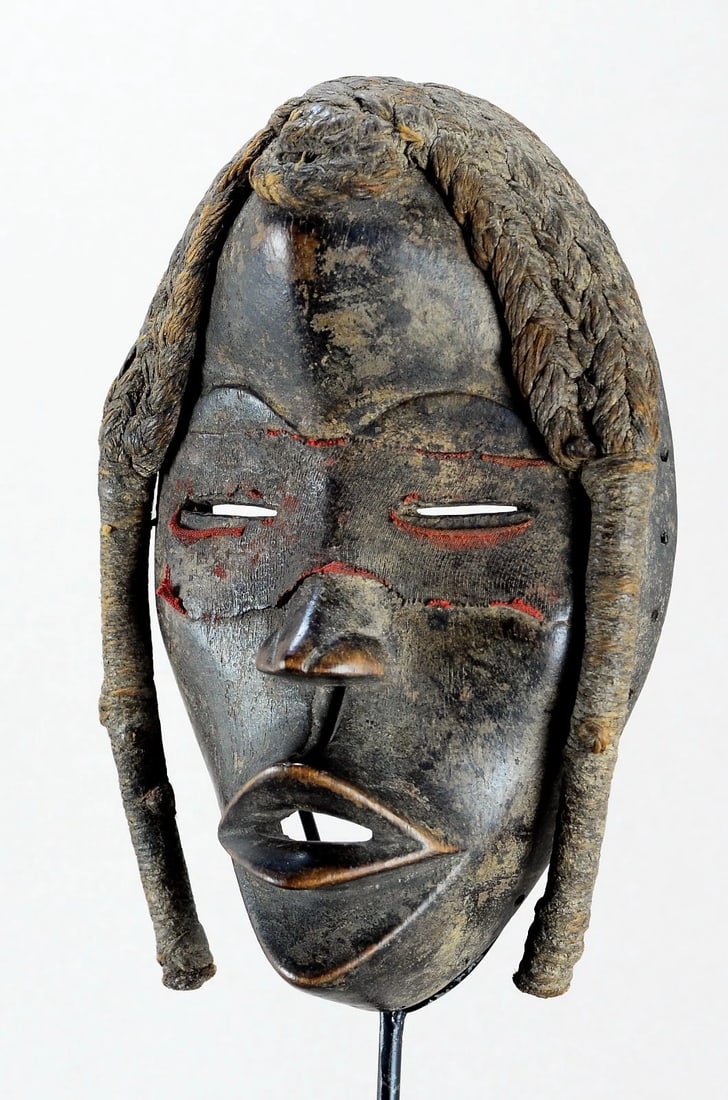 Superb Dan woden mask West Africa African Tribal Art 2236 - 2