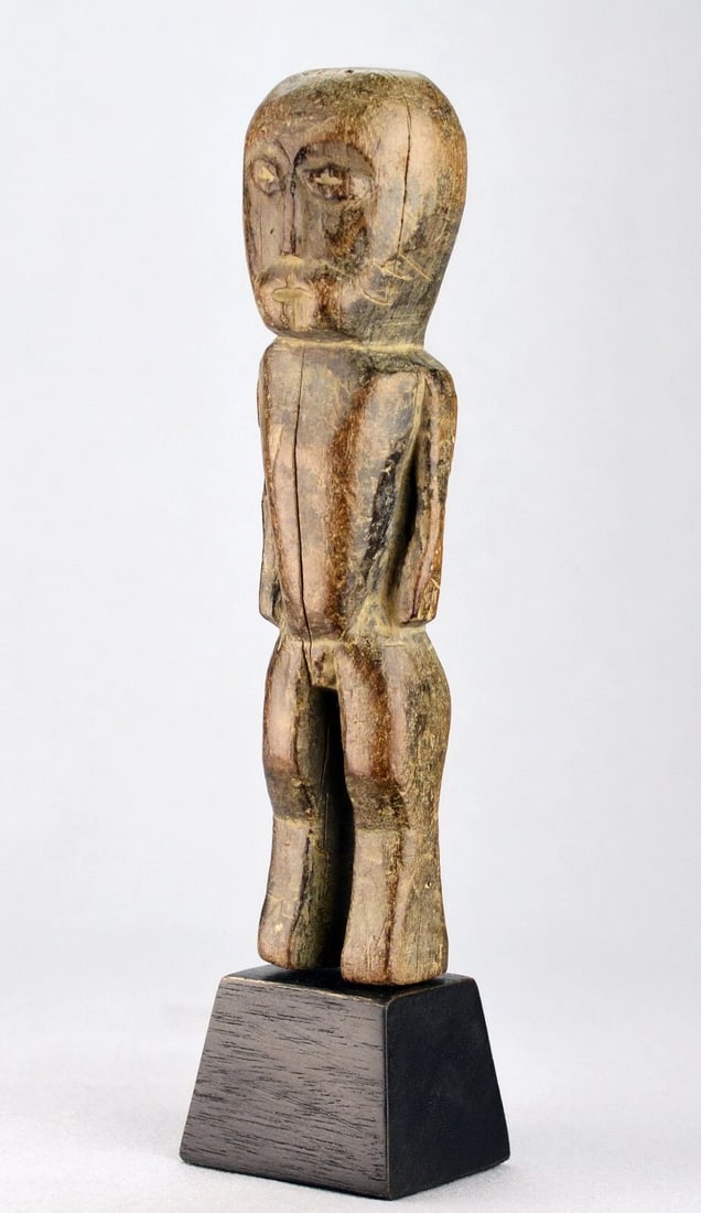 LEGA anthropomorphic figure statue Bwami Cult Congo Drc African Tribal Art 0523 - 2
