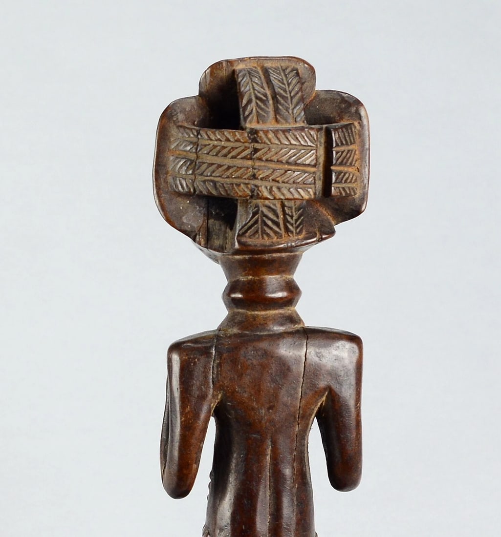 Cute LUBA female figure cult statue sculpture Congo African Tribal Art 1702 - 3