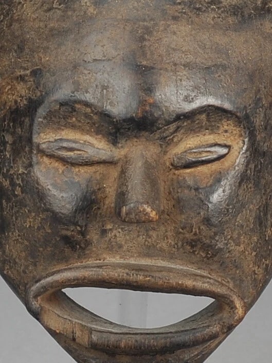 RARE ! HEMBA Cute Anthropomorphic Face Mask Congo DRC African Tribal Art 0939 - 2
