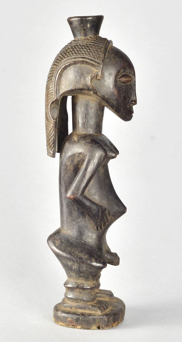 Rare beautiful LUBA male figure statue sculpture Congo African Tribal Art 1561 - 12