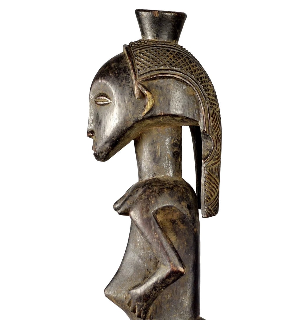 Rare beautiful LUBA male figure statue sculpture Congo African Tribal Art 1561 - 3